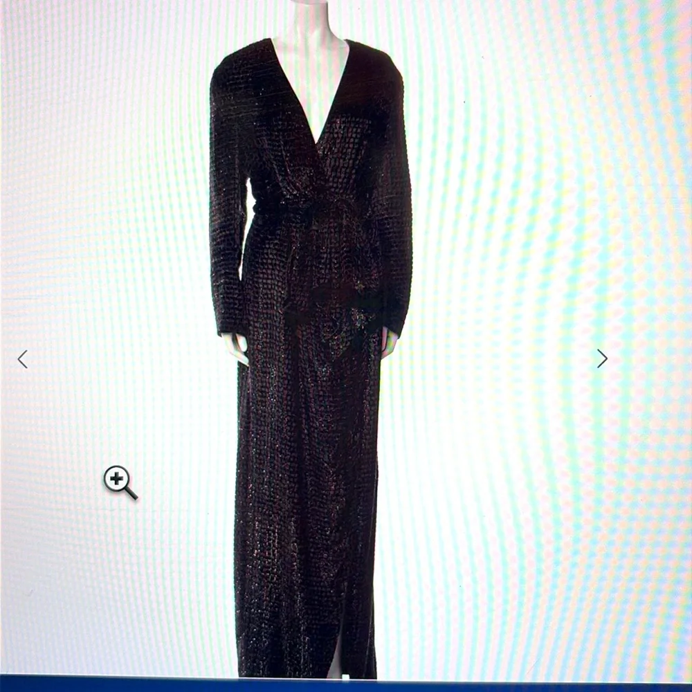 STUNNING HIGH END DESIGNER BRANDON MAXWELL Black tie gown in pristine condition - Picture 1 of 11